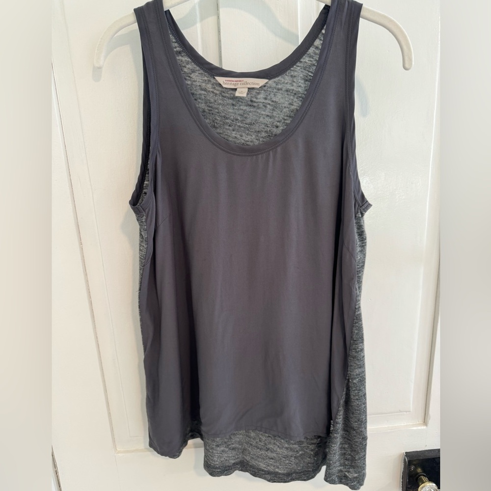 Banana Republic Heritage gray tank top; size S